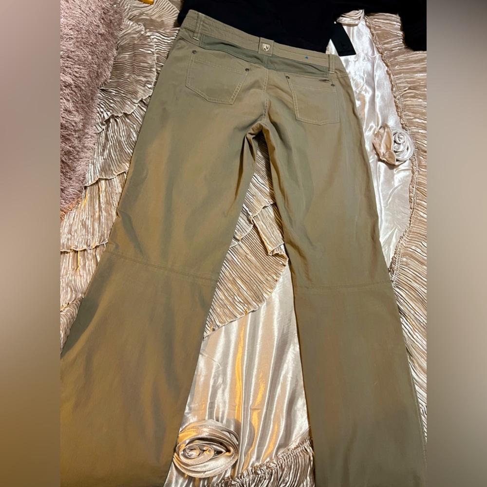Kuhl hiking/trail pants in tan. Size 10